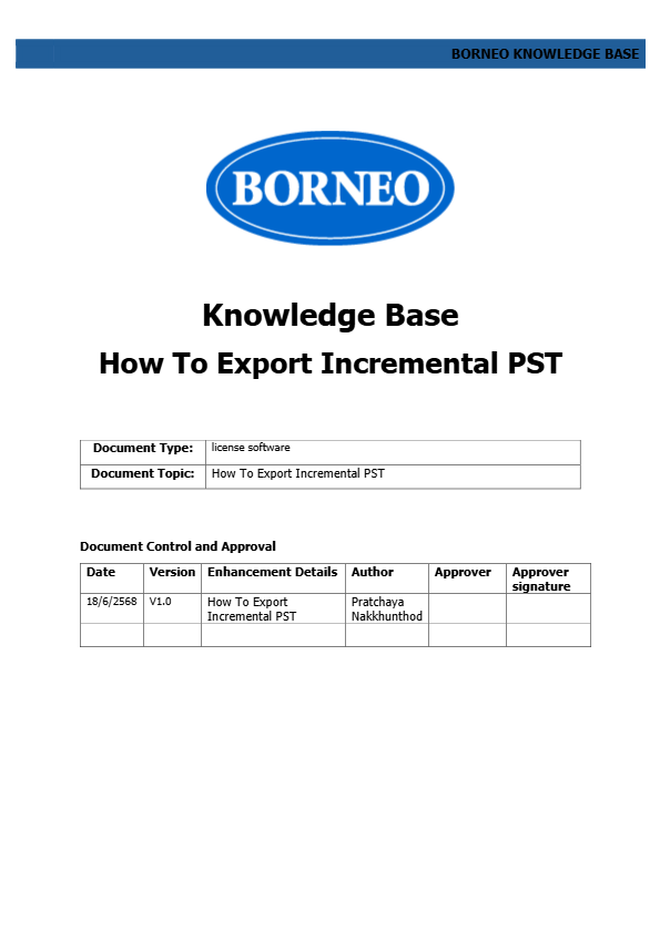 How To Export Incremental PST
