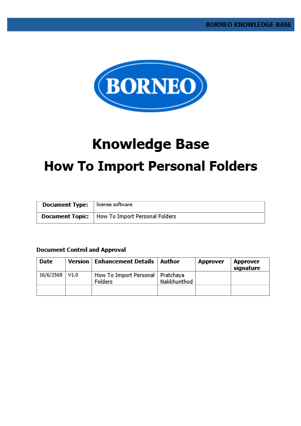 How To Import Personal Folders